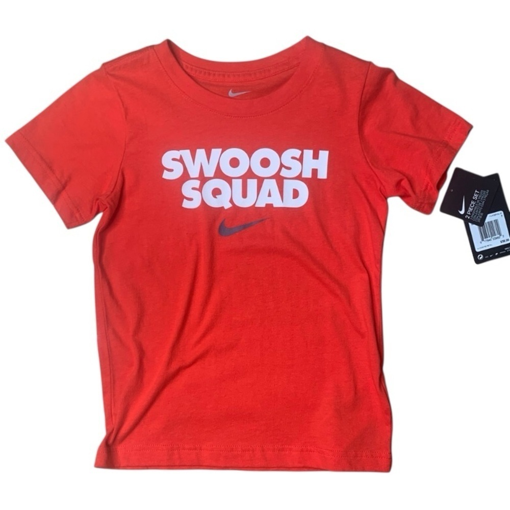 Nike Red Swoosh Squad Short Sleeve Tee